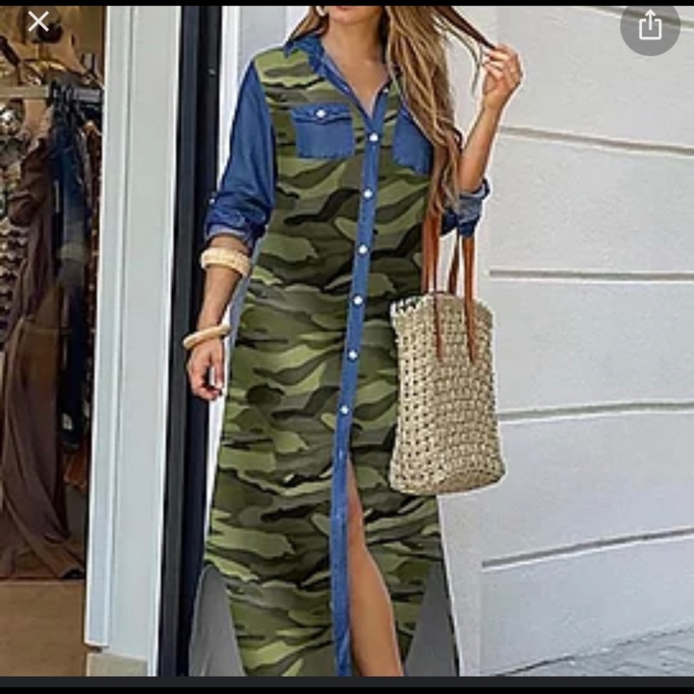 Charlie Charlie Charlotte Camo Dress